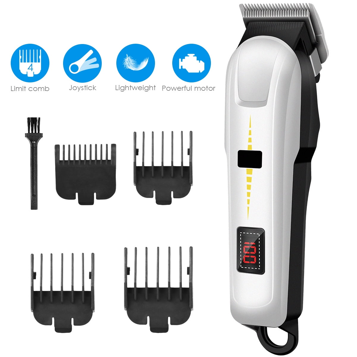 Hair Clippers for Men Electric Hair Trimmers Cordless Professional Low
