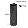 thumbnail image 2 of Uxcell PP Burlap Mesh Decorative Wrapping Ribbon 1 Roll Black, 2 of 5