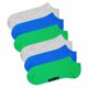 thumbnail image 1 of Happy Socks calcetines deportivos unisex, pack de 6 - Solid Socks Low, mezcla de algodón, unicolor Gris/Azul/Verde 36-40, 1 of 3