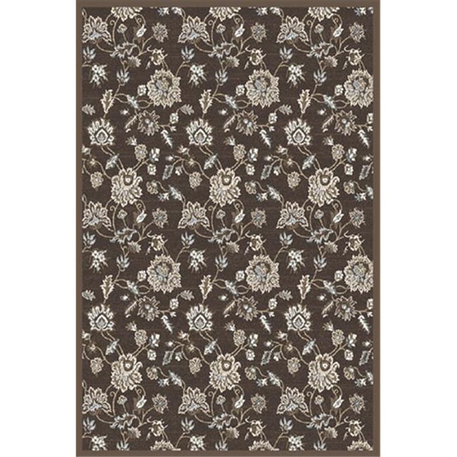 Radici 3475-0043-BROWN Pisa Rectangular Brown Traditional Turkey Area Rug, 2 ft. 2 in. W x 7 ft. 7 in. H