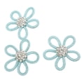 thumbnail image 4 of Sac 3 Pcs Broche à Chaussures Couleurs Mignonnes 6cm Strass Grand Forme de Fleur Broche pour Chaussures Sac Robe de Mariage, 4 of 7