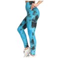 thumbnail image 2 of Womens Yoga Pants Fashion Tie Dye High Waist Side Pocket Butt Lifting Stretch Gym Leggings, 2 of 6