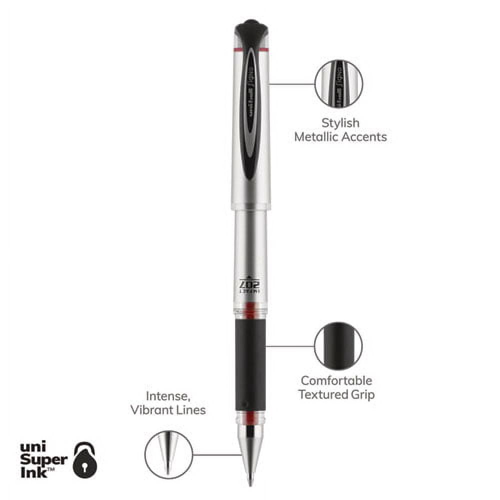 "207 Impact Gel Pen, Stick, Bold 1 Mm, Red Ink, Black Barrel | Bundle of 2 Dozen"