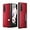Red, variant on case for Samsung Z Fold4 Case Wallet, Galaxy Z Fold4 Case with Leather Wallet Card Holder Lychee Pattern Phone Case Compatible with Samsung Galaxy Z Fold4 5G, Red