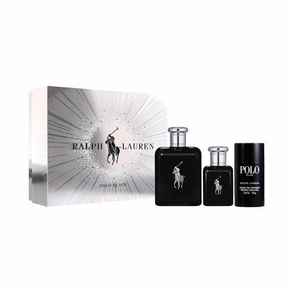 Set de Perfume Ralph Lauren Polo Black 124 ml Trio