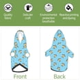 thumbnail image 6 of Fotbe Sea Turtle Print Small Dog Sweater Hoodies Pet Grey Hooded Soft Fleece Sweatshirts with Pocket Fall Winter Puppy Cat Sweaters Warm Clothes-X-Large, 6 of 7