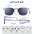 thumbnail image 6 of Nacuwa Baby Sunglasses - 100% UV Proof Sunglasses for Baby, Toddler, Kids - Ages 0-2 Years - Case and Pouch included (Purple), 6 of 7