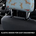 thumbnail image 4 of Kdxio Dachshund Dog Pattern Print 2 Piece Car Head Rest Covers Set Auto Front/Rear Seats Headrest Cover Universal Fit Most Cars,Sedan, SUV, 4 of 9