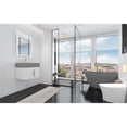 thumbnail image 6 of Castello USA Nile 24" White Wood Floating Vanity with Gray Top and Gold Trim, 6 of 10