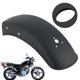 thumbnail image 1 of Guardabarros de Motocicleta Guardabarros de Motocicleta, Guardabarros de Rueda Delantera Trasera Universal Guardabarros de Acero Inoxidable Guardabarros Negro Trasero Ecomeon no, 1 of 5