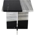 thumbnail image 4 of Meridian Furniture Verona Panda Marble End Table, 4 of 7