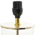 thumbnail image 4 of CosmoLiving by Cosmopolitan 25" Transparent Base Gold Table Lamp with Cream Linen Shade, 4 of 9