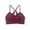 Wine, variant on SHTXOZHI Women's Push Up Lace Bras Criss Cross Adjustable Strap Padded Bra Full Coverage Breathable Bras