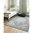thumbnail image 3 of Unique Loom Whitney Collection Area Rug - Milano (4' 1" x 6' 1" Rectangle French Blue/Ivory), 3 of 12