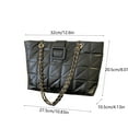 thumbnail image 3 of Wuztai High End Fashion Underarm Bag, Chain Strap Shoulder Bag Large Capacity, Quilted Leather Crossbody Bag, 3 of 6