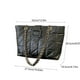 thumbnail image 3 of Bolso de cadena para hombro y axila | Bolso de cuero acolchado de lujo | Correa ajustable | Tote de gran capacidad | Compartimentos multifuncionales | Negro, blanco, caqui | 36x20x4cm, 3 of 6