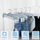 thumbnail image 2 of Perchas para pantalones con pinzas, ganchos giratorios de 360°, perchas que ahorran espacio, 2 of 5