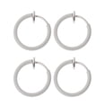 thumbnail image 2 of ✪ 4Pcs Clip on Fake Earrings Hoop Non-pierced Nose Rings Lip Ear Clip Body Jewelry, 2 of 12