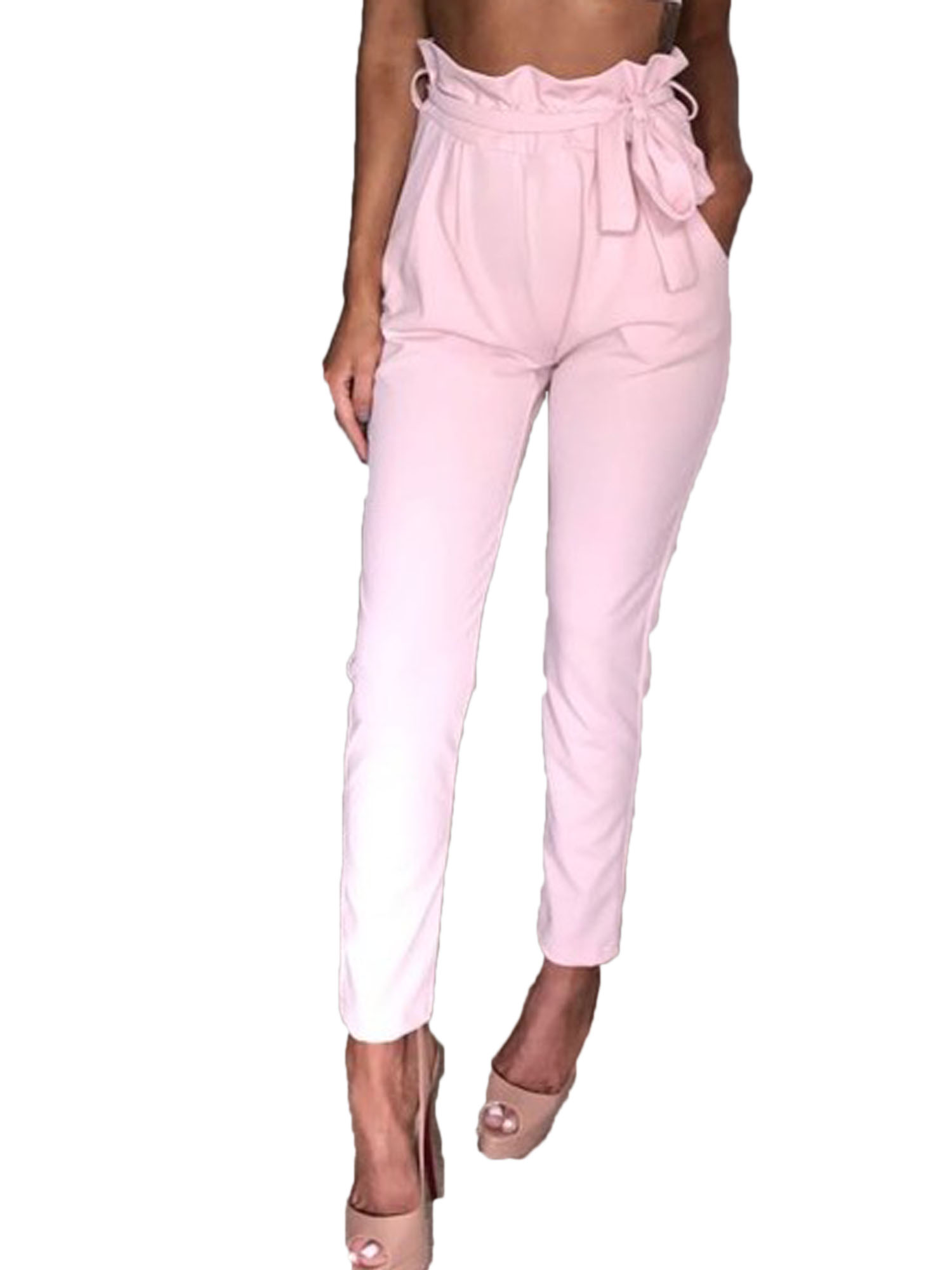 paperbag skinny trousers