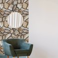 thumbnail image 2 of DEBGFS [Rustic Stone Tile Stickers] 20pcs Rust-Colored 3D Stone Tile Stickers - Self-Adhesive Waterproof PVC Wall Panels for Kitchen  Bathroom  Bedroom & Fireplace Decor  Vintage Marble, 2 of 6