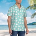 thumbnail image 3 of Pofeuu Cartoon Teeth1 Print Hawaiian Shirt for Men Sleeves Casual Button Down Summer Beach Dress Shirts T-Shirts,X-Large, 3 of 7