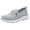 Gray, variant on Willtoo Orthopedic Shoes for Women Mesh Breathable Non Slip Sneakers Arch Support Relaxed Walking Shoes Versatile Slip on Lace Up