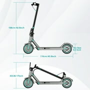 Electric Scooter for Adults 350W 8.5 Solid Tires Folding Commuting E-Scooter with APP and High Speed of 19MPH Blue