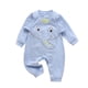 thumbnail image 1 of Mamelucos de bebé Mono infantil Patrón de elefante divertido con oreja sólida, 1 of 8