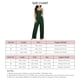 thumbnail image 4 of Ropa de hogar para mujer Tirantes finos Cuello en U Top y pantalones con botones Ropa de estar por casa sin mangas de dos piezas Verde S, 4 of 5