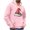 Pink, variant on Men's Christmas Chest Snowman Print Casual Sports Pocket Pullover Printed Hooded Sweater