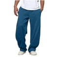 thumbnail image 3 of Mens Sweatpants Athletic with Pockets Joggers Drawstring Elastic Waist for Men Straight Leg Lounge Pants Running Gym Casual, 3 of 8