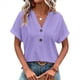 thumbnail image 2 of Top Henley de Corta con Cuello en V para Mujer, , Talla XL, 2 of 6