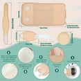 thumbnail image 4 of Ensemble de 4 Packs d'Huile pour Taille et Cou avec Coussinets de Poitrine Lavables Réutilisables Enveloppe d'Huile Essentielle pour Genou Sans Désordre avec Sangles Réglables Pack d'Huile Doux et Confortable pour Taille et Cou, 4 of 6