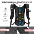 thumbnail image 3 of INOXTO IX597 Reflective Hydration Backpack for Hiking, Running, and Cycling - 5L Capacity, Lightweight, Durable Nylon/Polyester, Available in Blue, Green, Black, or Orange, 3 of 6
