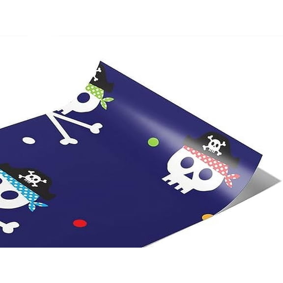 Rwraps Pirate Jolly Roger Matte Vinyl Film Wrap 59in x 11ft Vinyl Vehicle Car Film Sheet Roll