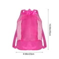 thumbnail image 3 of Outdoor Beach Bag Mesh Backpack for Kids Sand Toys Storage Large Capacity Drawstring Bag for Pool Swim Gear Towels Sunglasses Water Sports, 3 of 5