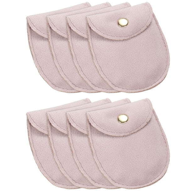 8 Piezas de Bolsas de Regalo de Terciopelo con Botón a Presión de 7.5 x 11.5 cm para Anillos, Collares y Pulseras (Multicolor)