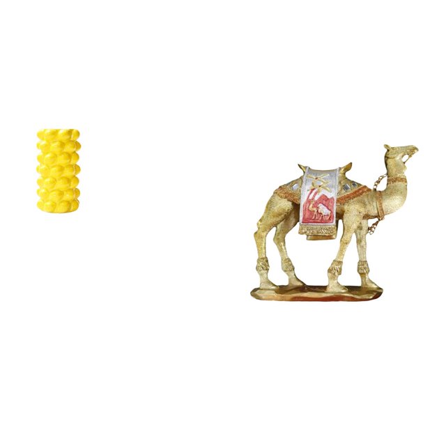 Jarrón De Flores De Porcelana Y Figura De Camello Para Decorar La Mesa De La Sala De Estar Con Estatua De Animal De Resina Y Estante Para Frutero.