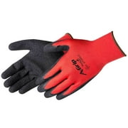 A-Grip® Frogrip Textured Latex Coated Glove, Red/Black, 2XL, 12/pair