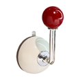thumbnail image 1 of Suction Cup Hooks For Wall In Bedroom Living Room Bathroom Strong Hold Removable Reusable ABS Plastic Red Design No Drill Needed, 1 of 2
