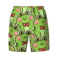 thumbnail image 4 of Lsque Mens Swim Trunks Cute Green Frog Pattern - Bathing Suit Compression Liner - Beach Swim Shorts Swimwear - (S-3XL) - Stretch Quick Dry -Medium, 4 of 9