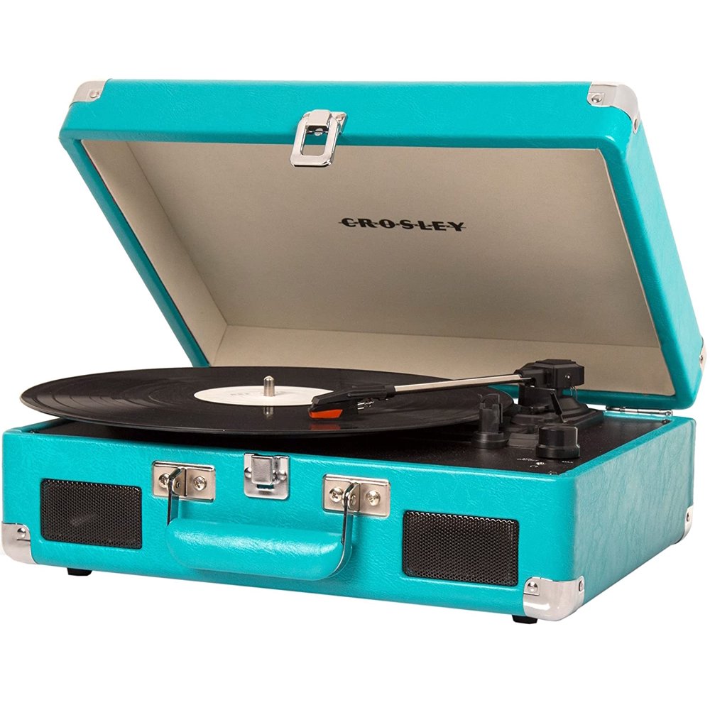 Crosley Cruiser II Portable Battery Powered Turntable Turquoise