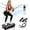 Deep black, variant on Hlthair Vibration Plate Exercise Machine for Lymphatic Drainage Full Body Workout  Fitness Platform with Bluetooth and Lights, Workout Equipment