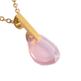 thumbnail image 2 of Collar Mujer LuckyLy con Dije de Cristales Amber Cadena Acero Inoxidable UNITALLA, 2 of 7