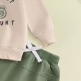 thumbnail image 4 of Toddler Boys Fall Winter Clothes 2 Piece Outfits 12 18 24 Months 1T 2T 3T 4T Cartoon Cars Printed Crewneck Sweatshirt and Sweatpants Set Casual Loose Lightweight,Green,18-24 Months, 4 of 6