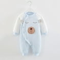 thumbnail image 2 of lulshou Baby Romper Toddler Baby Girls Boys Long Sleeve Cotton Jumpsuit Warm Baby Jumpsuit Cotton Pajamas Bodysuit on Clearance, 2 of 3