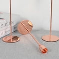 thumbnail image 4 of QTOCIO Restaurant Romantic Candlelight Dinner Glass Metal Candlestick Ornaments-3pcs, 4 of 5