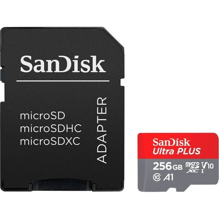 UPC: 0619659200695 | SanDisk Ultra PLUS 256GB microSDXC UHS-I Memory Card SDSQUBL-256G-AN6IA