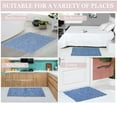 thumbnail image 6 of Home Weavers Bell Flower Bathroom Rug 100% Cotton Fabric Tank Cover, Soft Absorbent Bath Rugs, Elastic Edges Machine Washable, Toilet Tank Lid Cover for Bathroom, 10"x22" Tank Cover, Sky Blue, 6 of 8