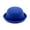 Blue, variant on Jamicy Hats for Women Fashionable Christmas Present Roll Up Brim Panama Bucket Hat Kids Round Derby Hats Girls Boys Round Bowler Hats